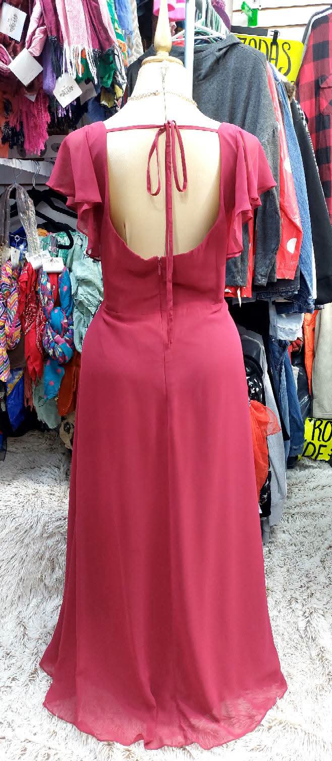 Vestid Color vino liso