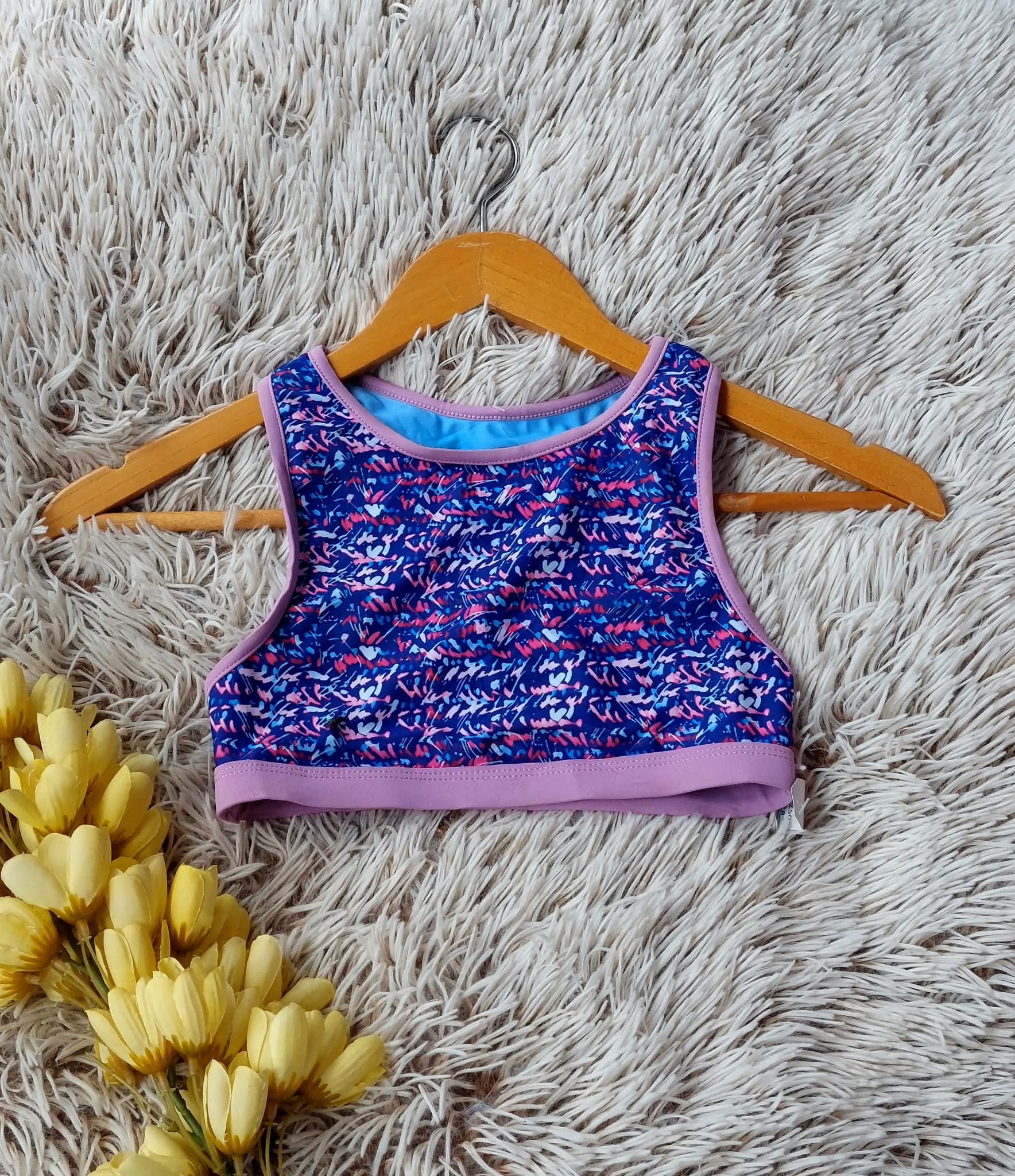 TOP LILA CON ESTAMPADO