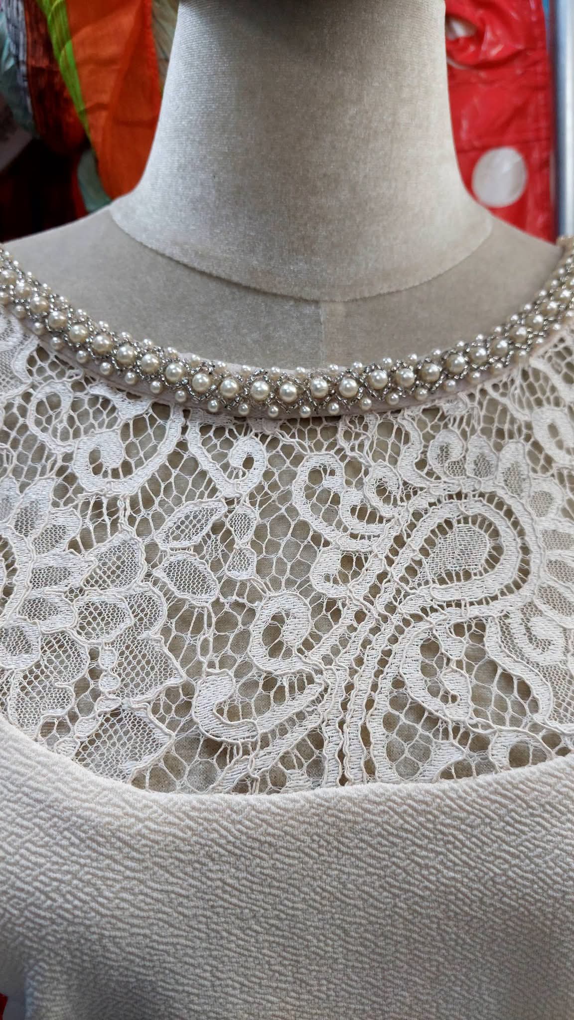 Vestido de Fiesta Marfil con