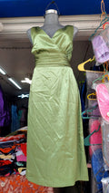Vestido verde anitado, semi largo