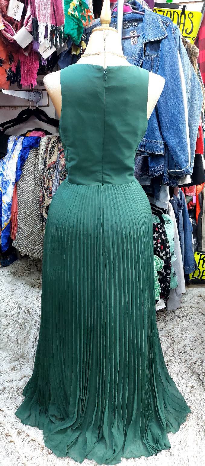 Vestido  verde esmeralda