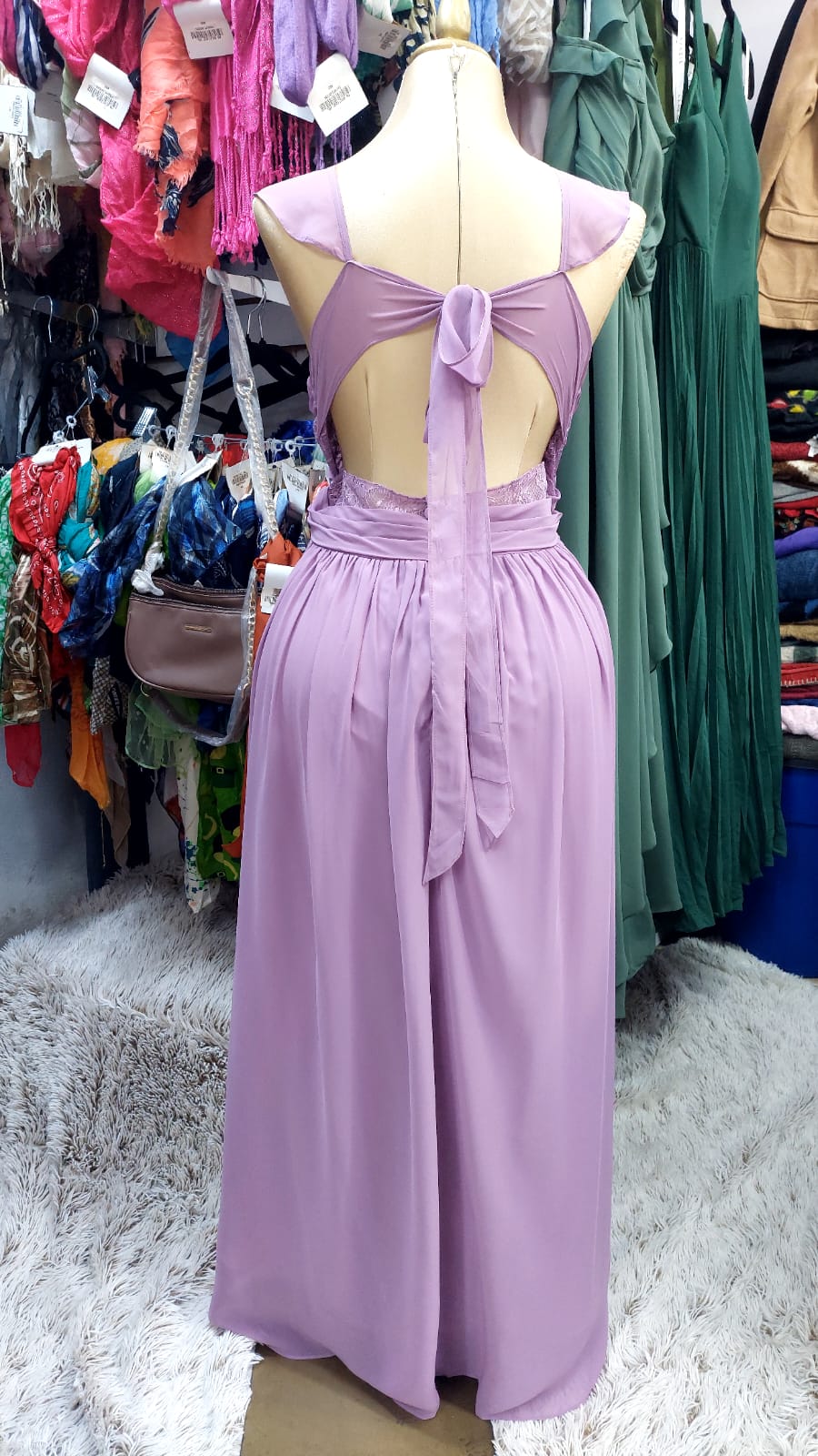 Vestido color lila