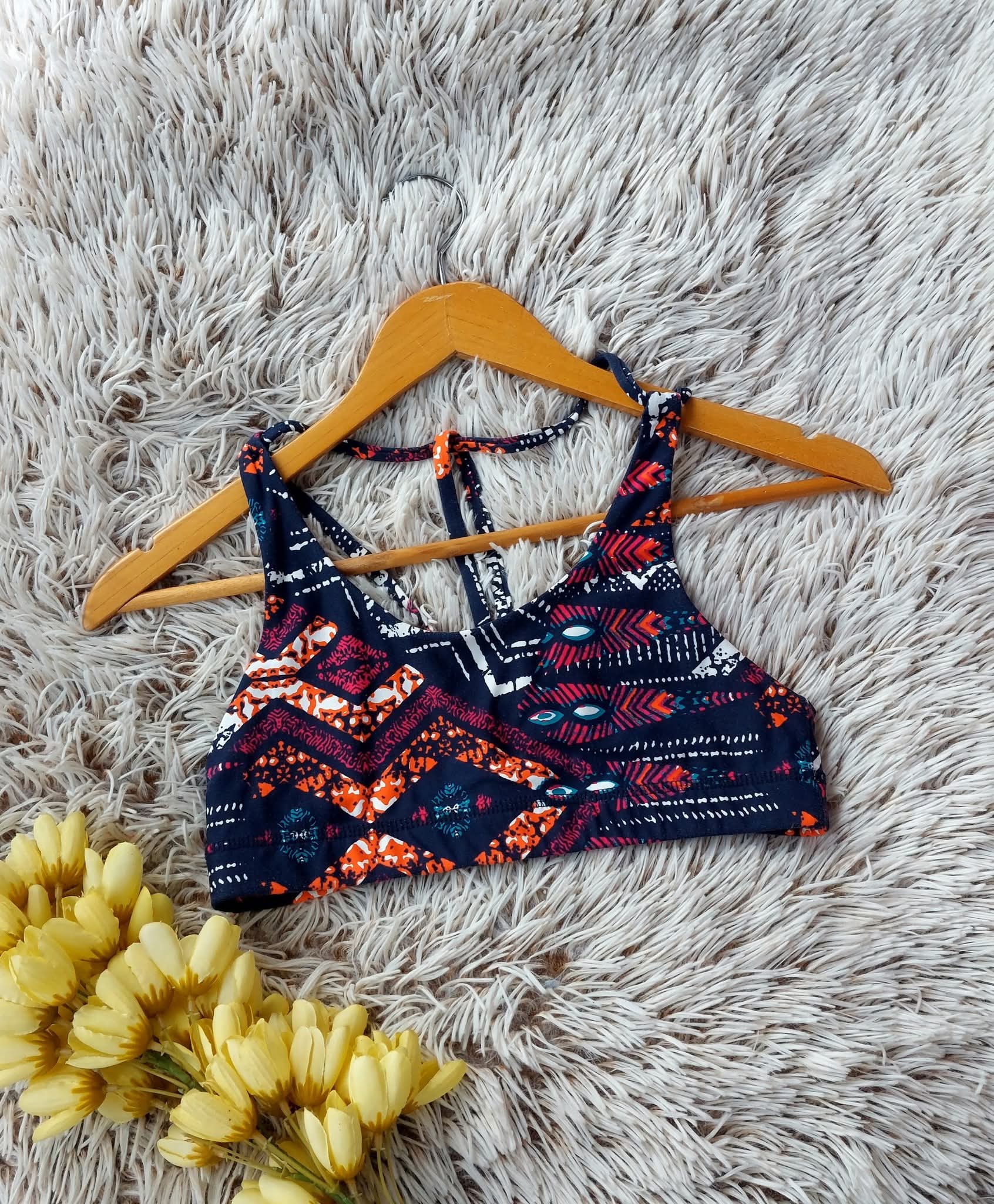 TOP AZUL MARINO ESTAMPADO