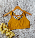 TOP COLOR MOSTAZA TIRANTES ENTRELAZADOS EN ESPALDA