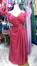 Vestido rojo con manga corta
