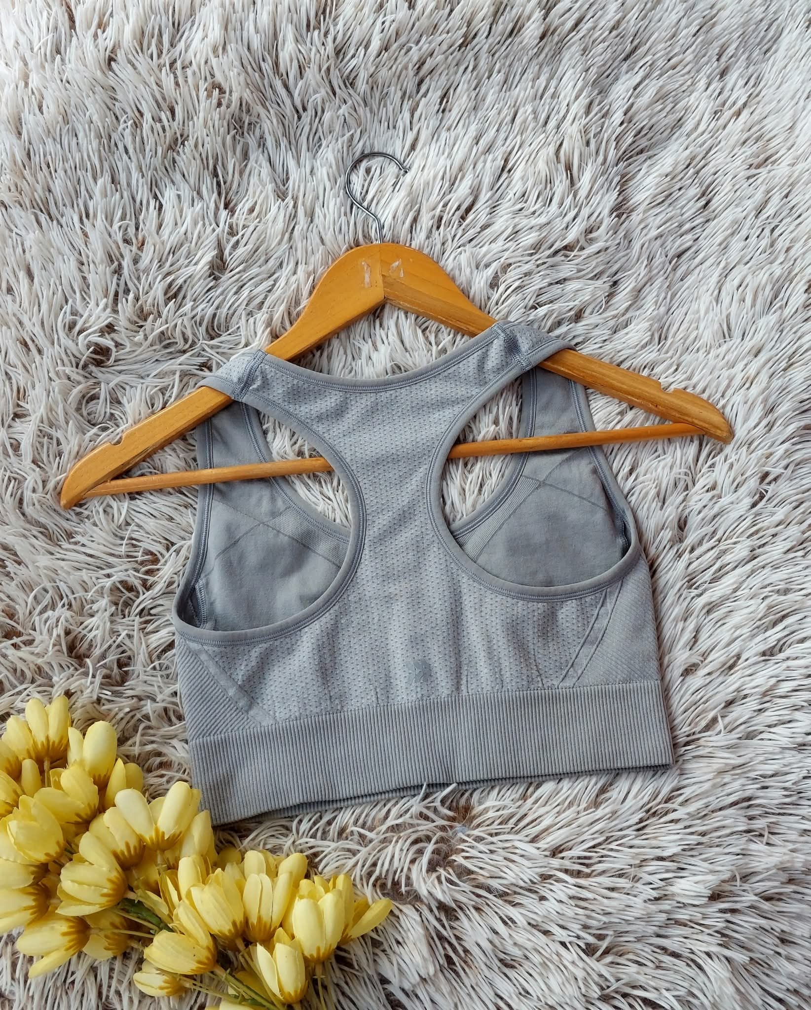 TOP GRIS CINTURILLA ANCHA