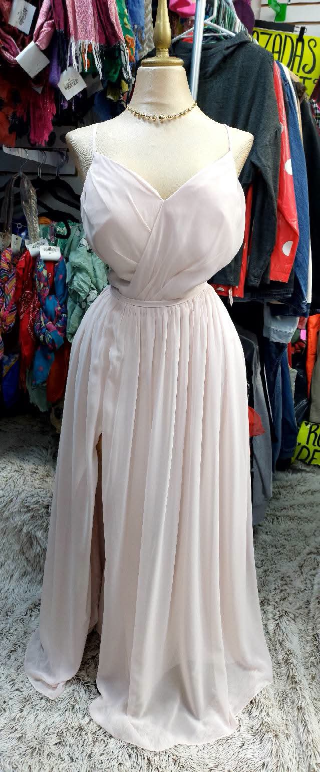 Vestido Color rosa blush
