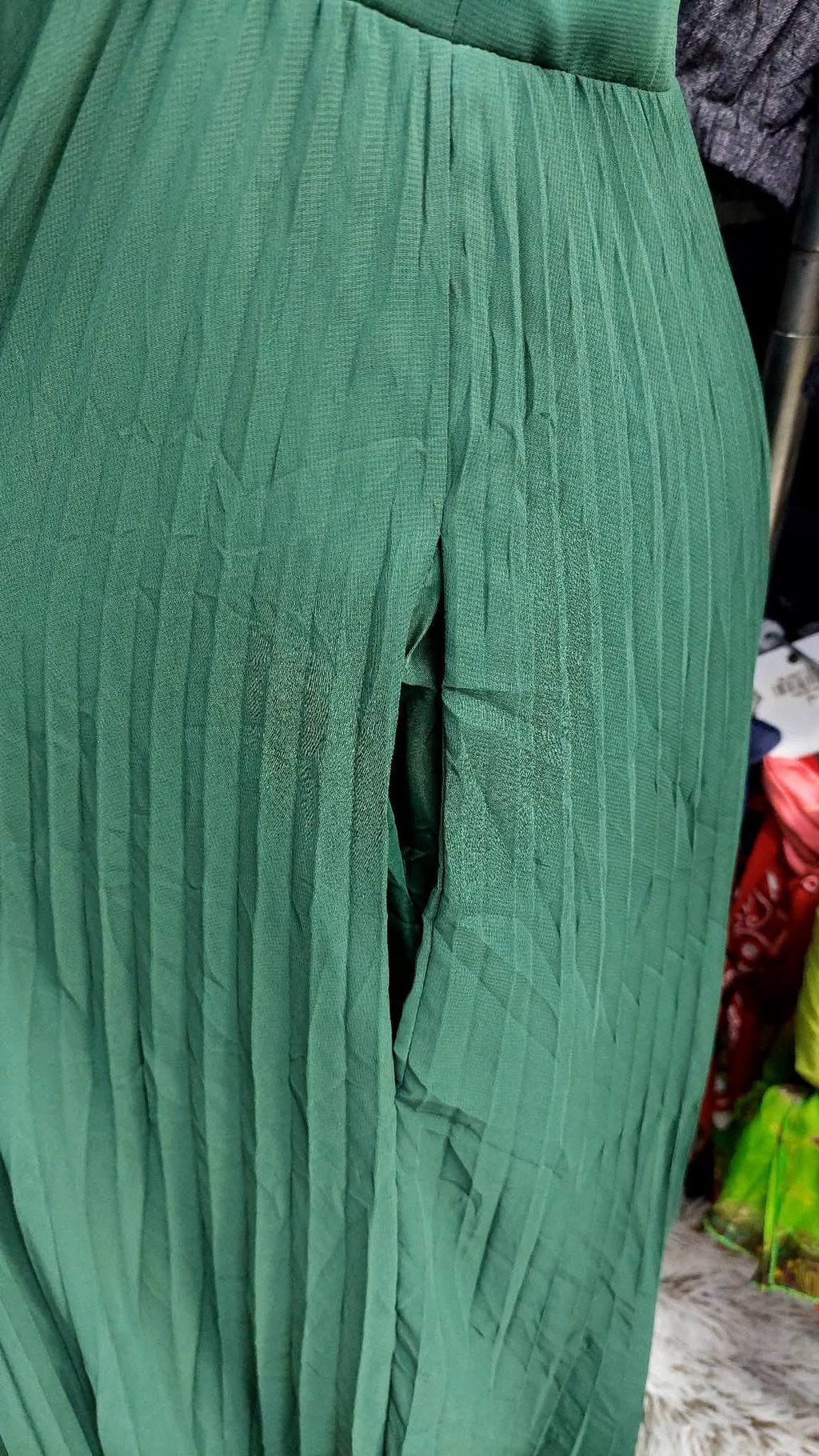 Vestido  verde esmeralda